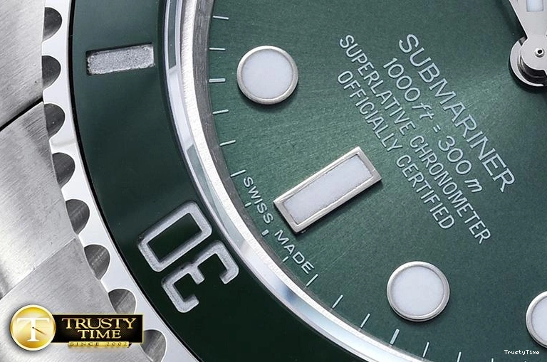0929 ROLSUB0249A -Submariner 116610LV SS SS Green BPF V2 SP A3135 Mod Attractive 1029